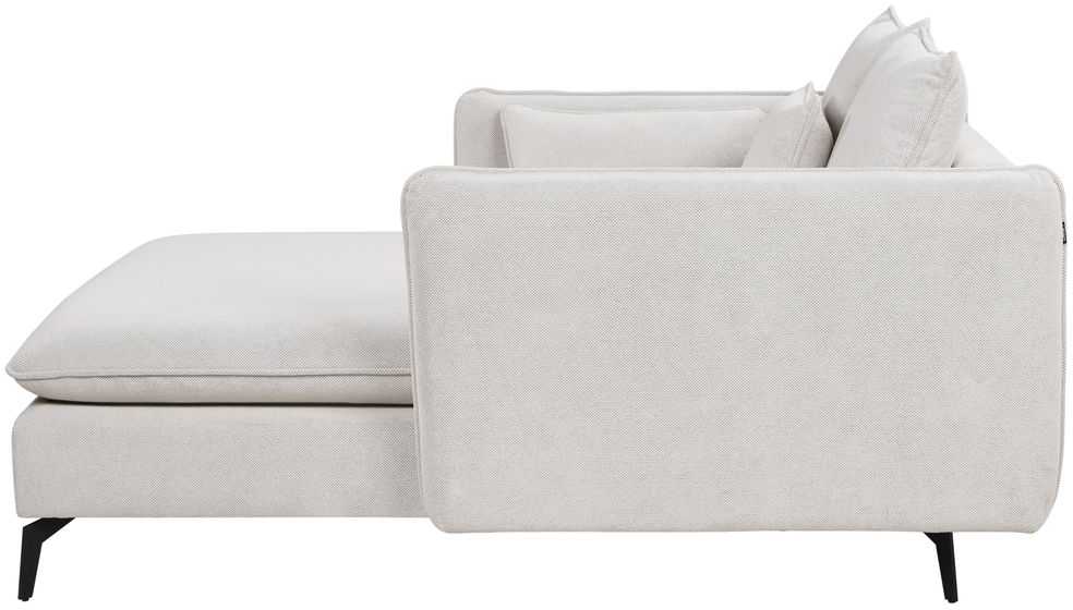 Sofa Beliani Šezlongas CHARMES šviesiai smėlio spalvos
