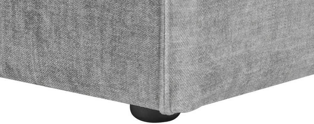 Beliani Dešininė šezlongo sofa HELLNAR, pilka