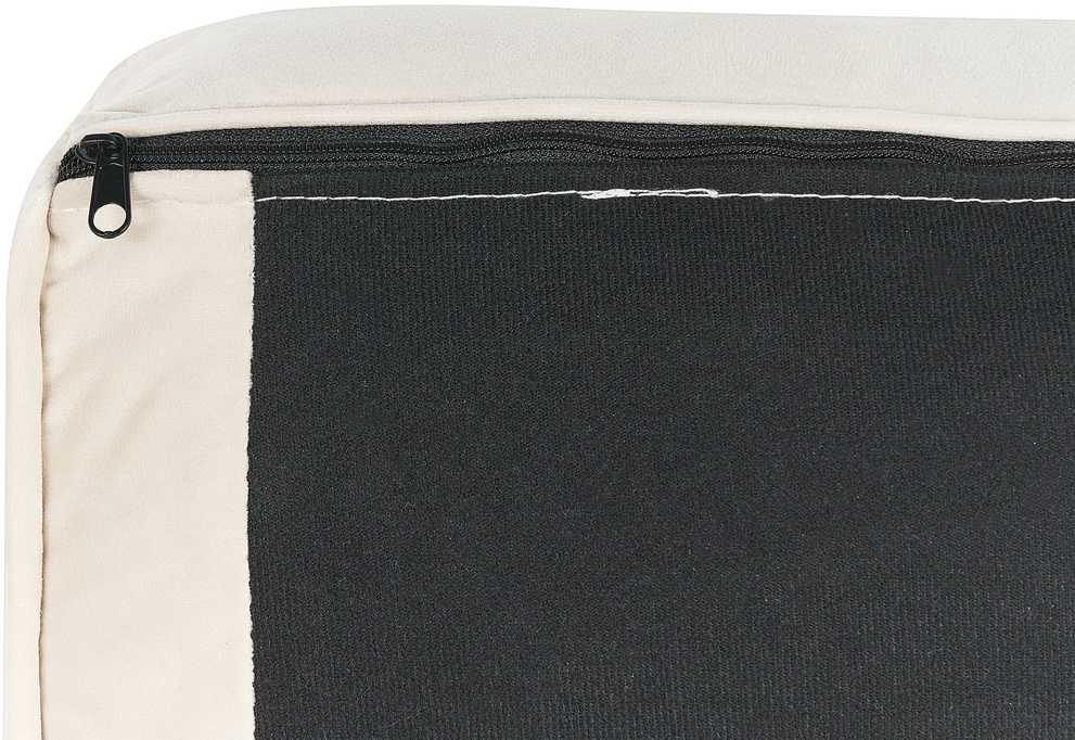 Sofa Beliani Kairysis gultas MIRAMAS, smėlio spalvos veliūras
