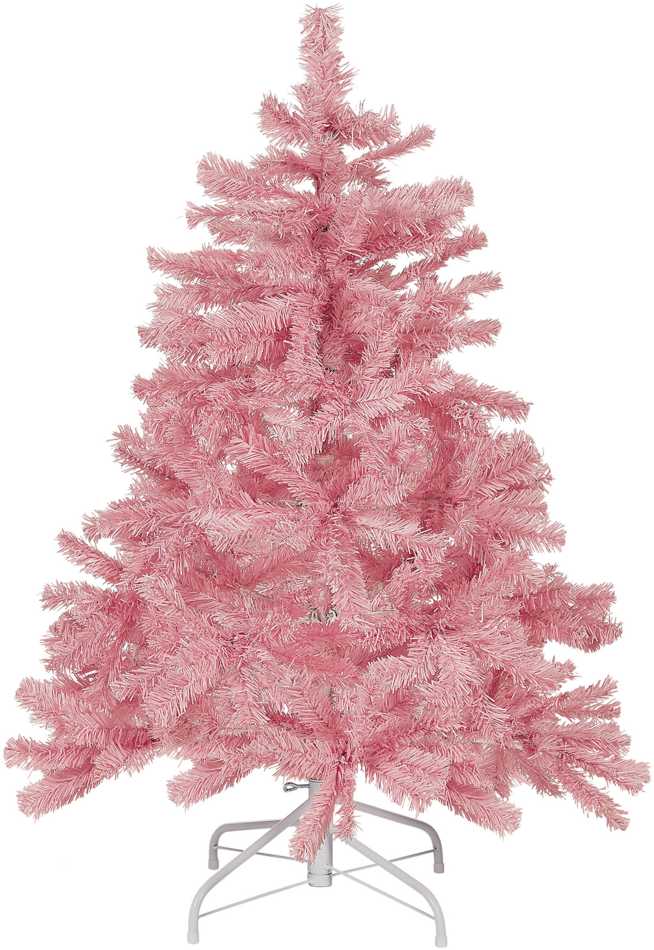 Beliani Dirbtinė Kalėdų eglutė FARNHAM 120 cm rožinė