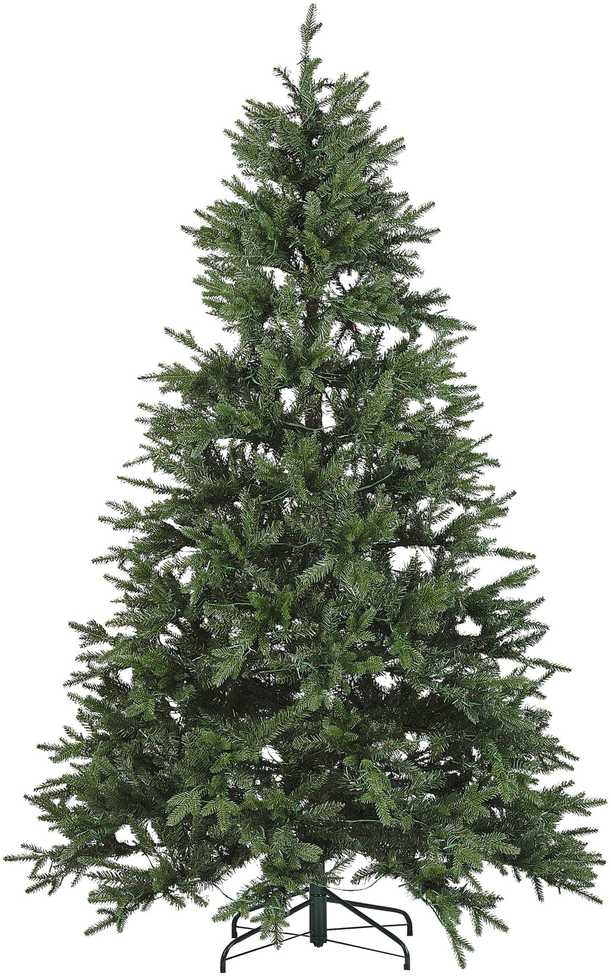 Beliani Dirbtinė LED Kalėdų eglutė FIDDLE 210 cm žalia