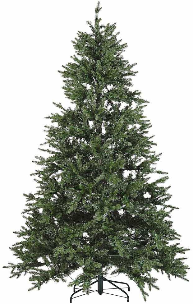Beliani Dirbtinė LED Kalėdų eglutė FIDDLE 210 cm žalia