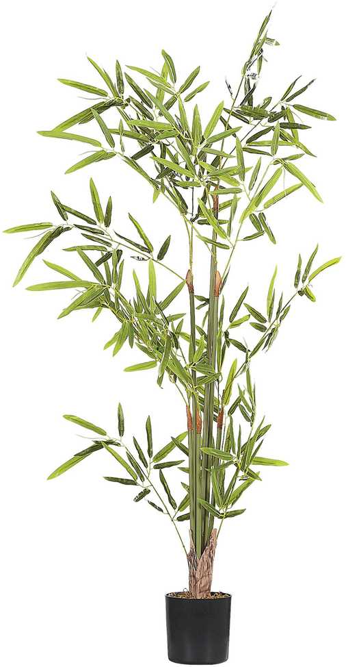 Beliani Dirbtinis augalas BAMBUSA VULGARIS 100 cm žalios spalvos