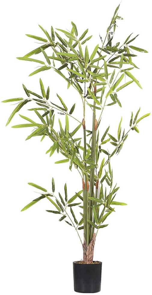 Beliani Dirbtinis augalas BAMBUSA VULGARIS 100 cm žalios spalvos
