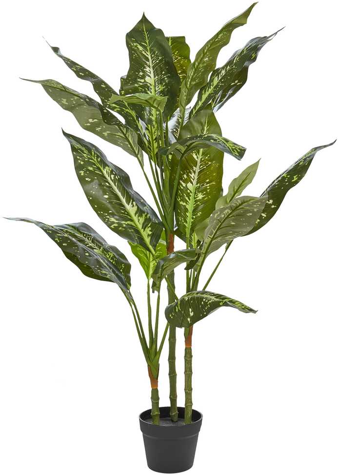 Beliani Dirbtinis augalas DIEFFENBACHIA 110 cm žalias