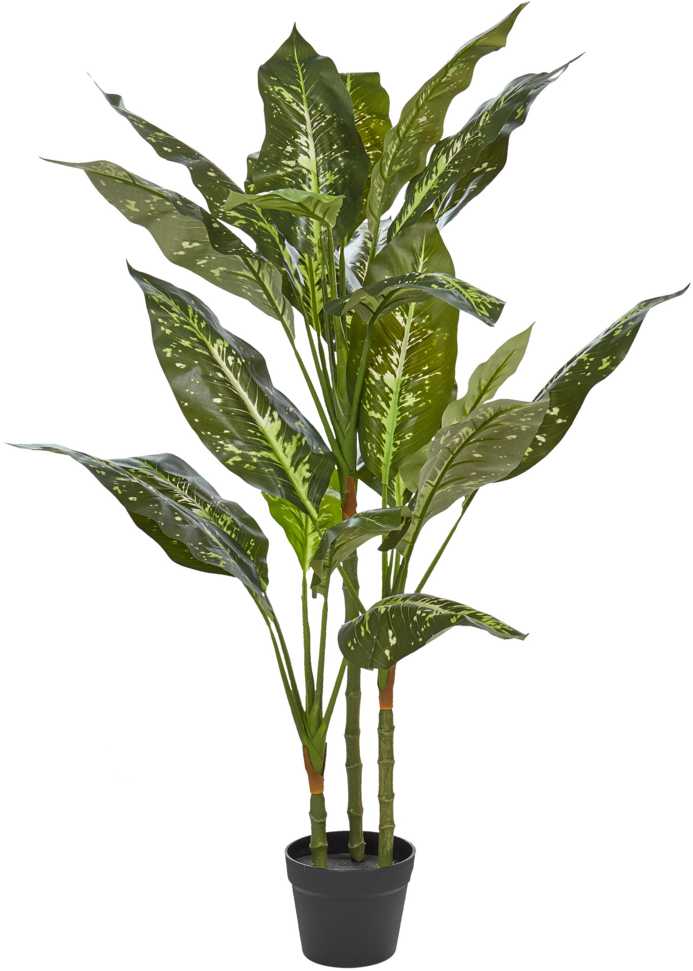 Beliani Dirbtinis augalas DIEFFENBACHIA 110 cm žalias