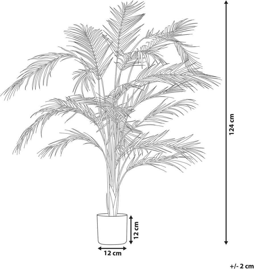 Beliani Dirbtinis augalas ARECA PALM 124 cm žalias