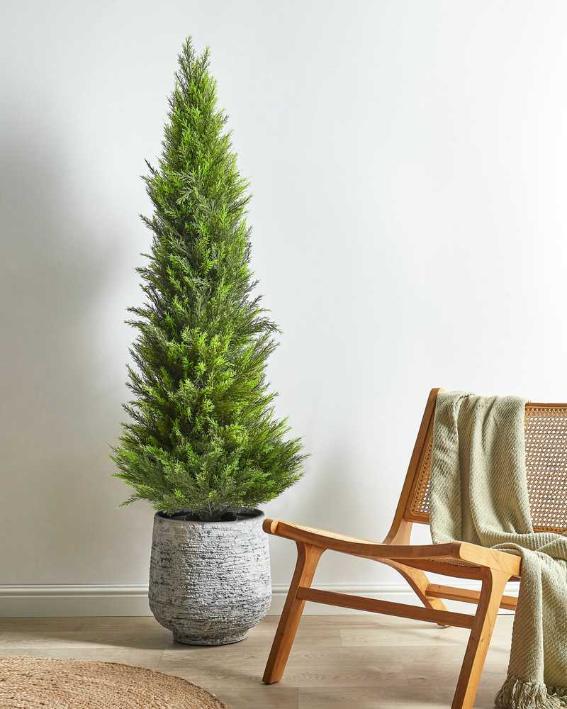 Beliani Dirbtinis augalas CEDAR TREE 153 cm žalias