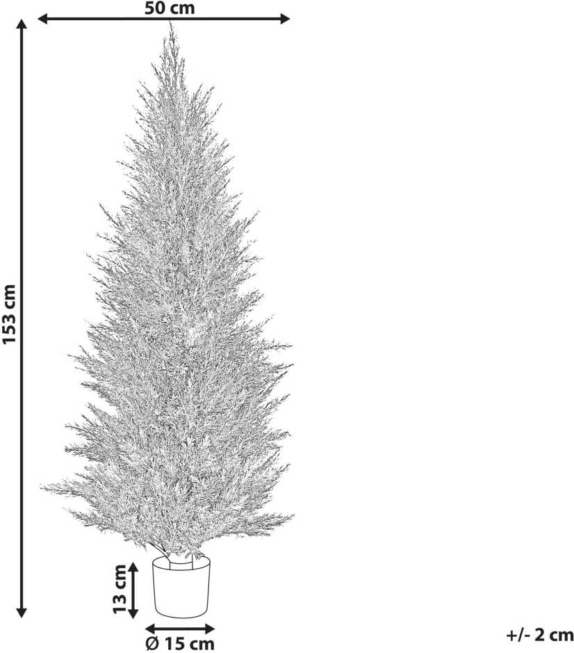Beliani Dirbtinis augalas CEDAR TREE 153 cm žalias