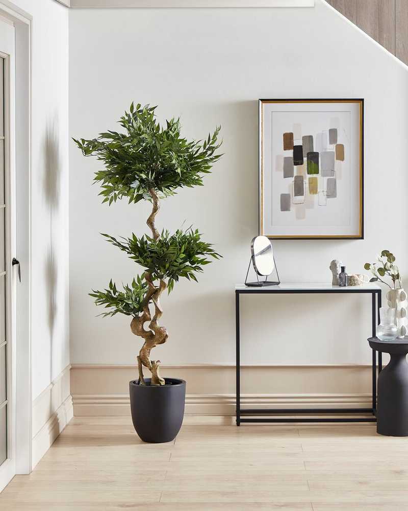 Beliani Dirbtinis augalas RUSCUS TREE 166 cm žalias