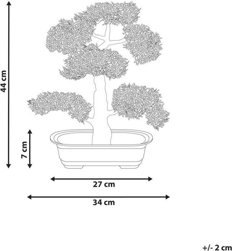 Beliani Dirbtinis augalas PINE 44 cm žalias