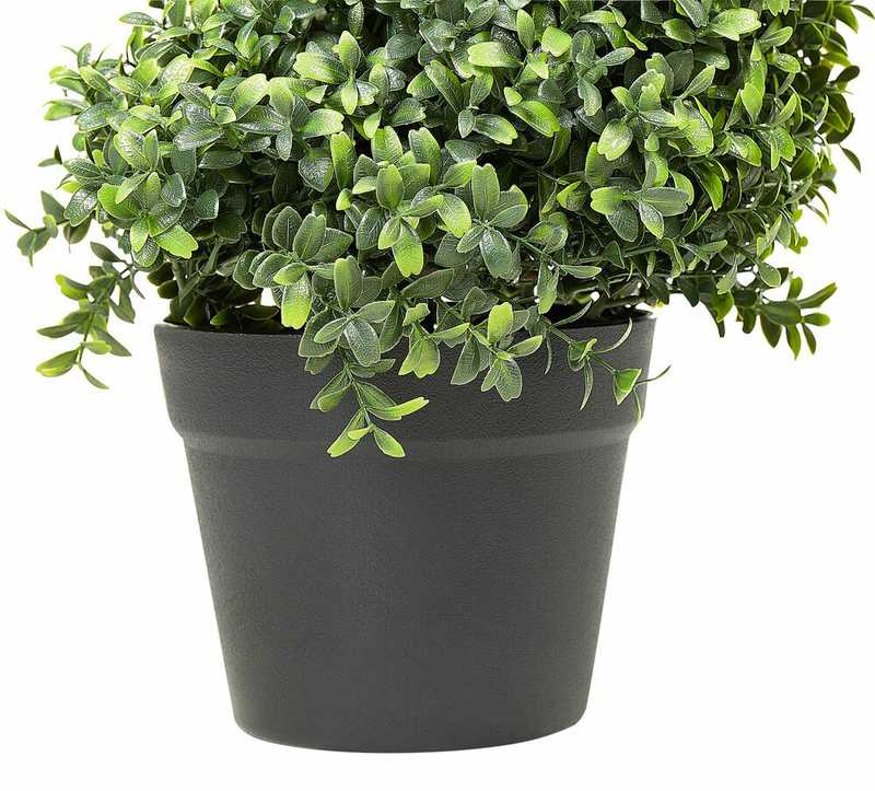 Beliani Dirbtinis augalas BUXUS SPIRAL TREE 98 cm žalias