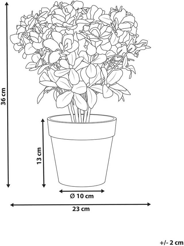 Beliani Dirbtinis augalas NOVELLA 36 cm Baltas