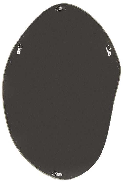 Beliani Sieninis veidrodis LENAX 59 cm 90 cm Alyvuoginis veliūras