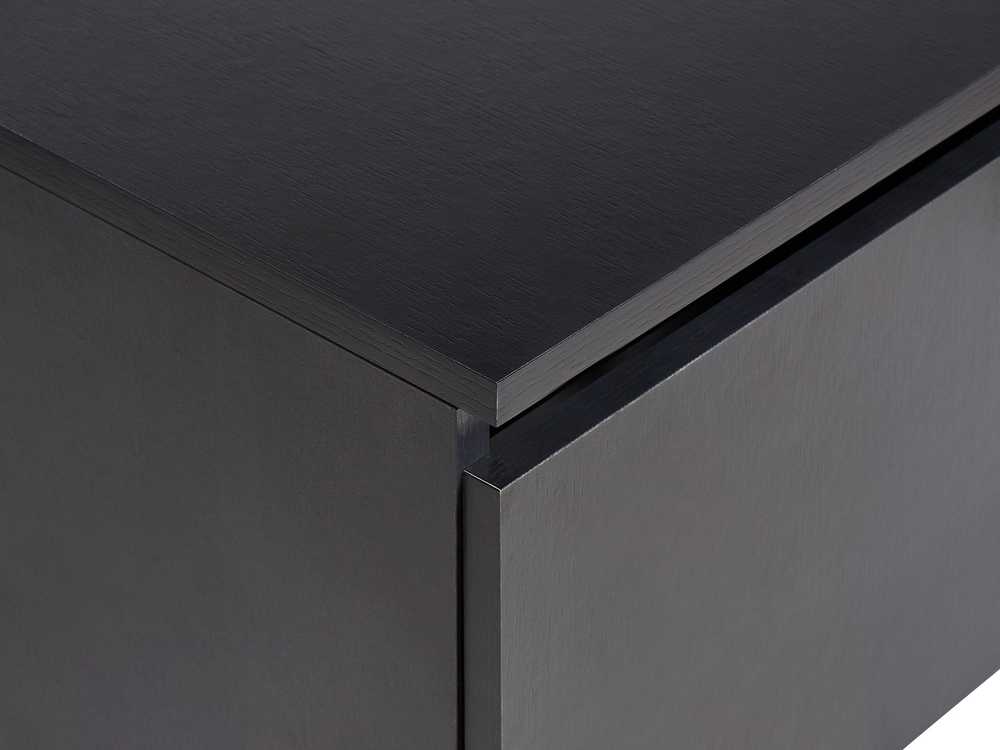 Beliani Pakabinama vonios spintelė po praustuvu RUPANCO 80 cm juoda