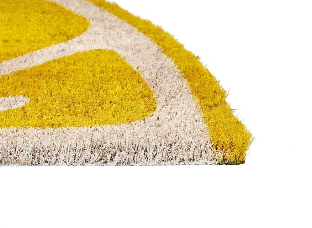 Beliani Durų kilimėlis IJEN oranžinis 45 x 75 cm iš kokoso pluošto