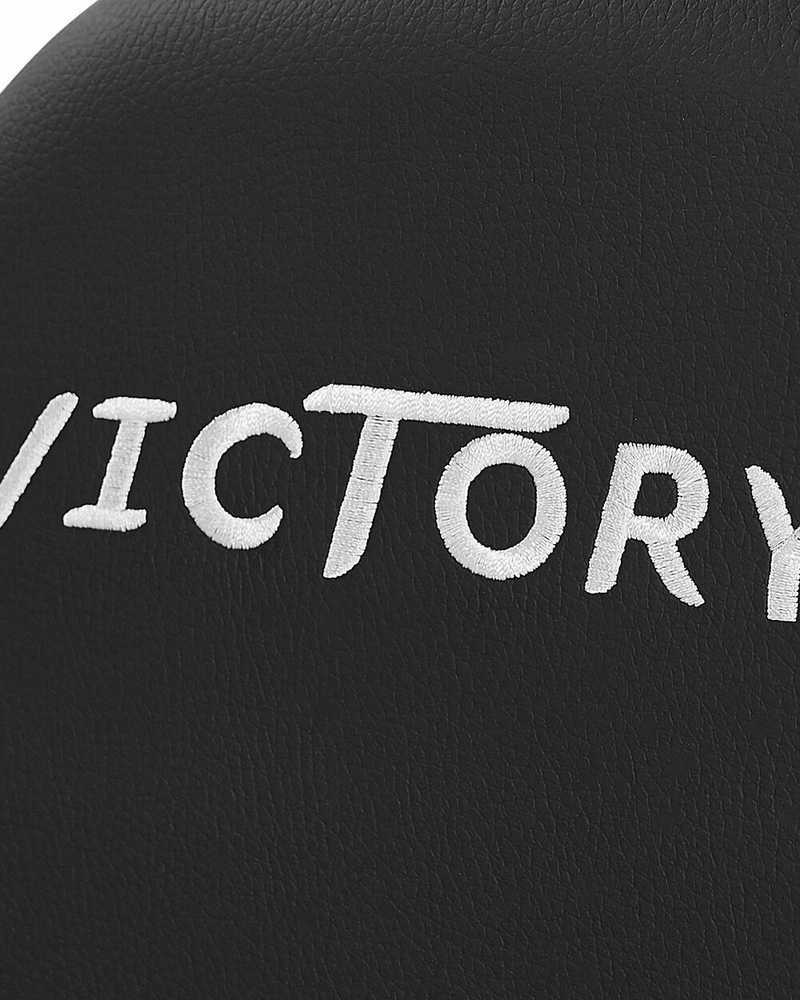 Beliani Žaidimų kėdė VICTORY dirbtinė oda tamsiai pilka