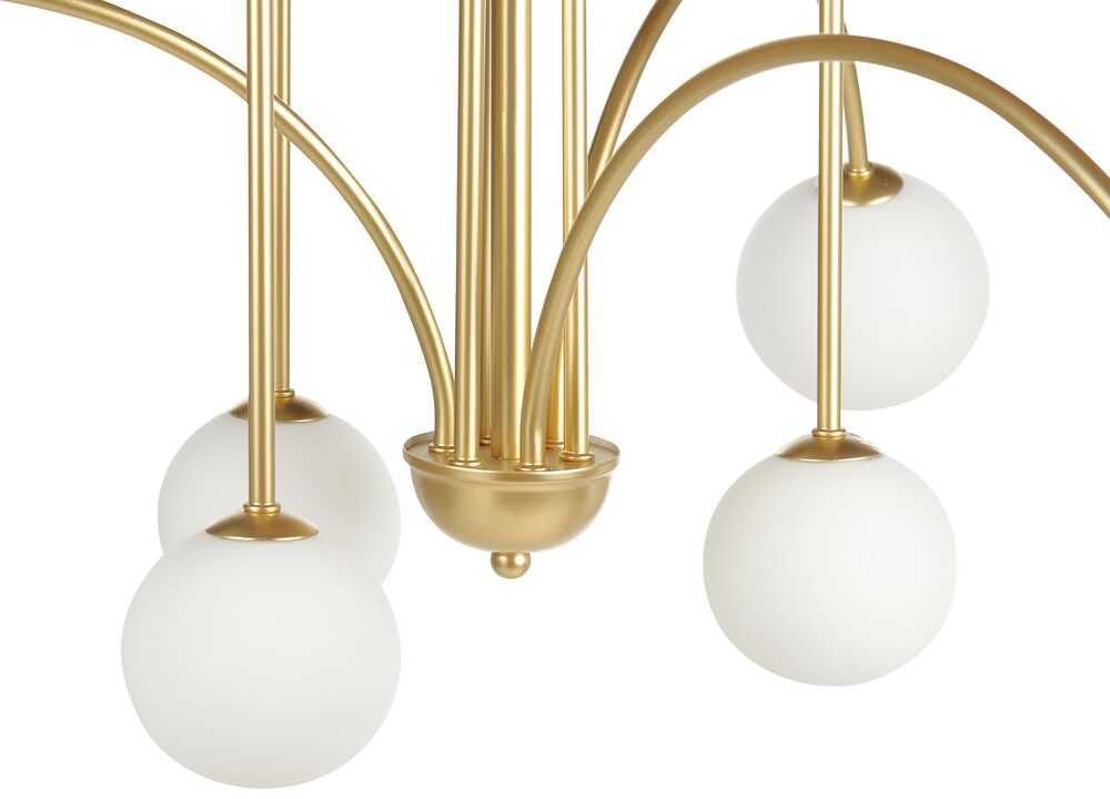 Pakabinamas šviestuvas Beliani Sietynas FORBES metalinis, auksinis