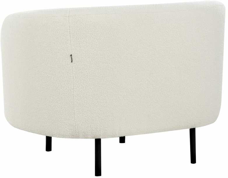 Fotelis Beliani Fotel LOEN Boucle baltas
