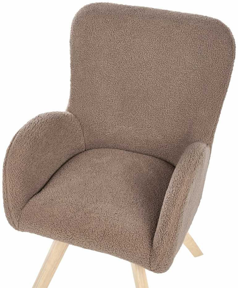 Fotelis Beliani Fotel BJARN boucle rudas