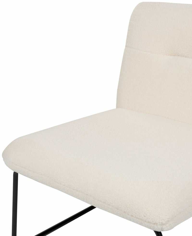 Fotelis Beliani Fotel COTULLA Boucle baltas