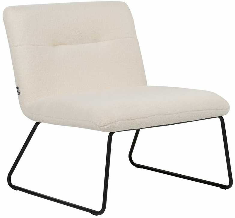 Fotelis Beliani Fotel COTULLA Boucle baltas
