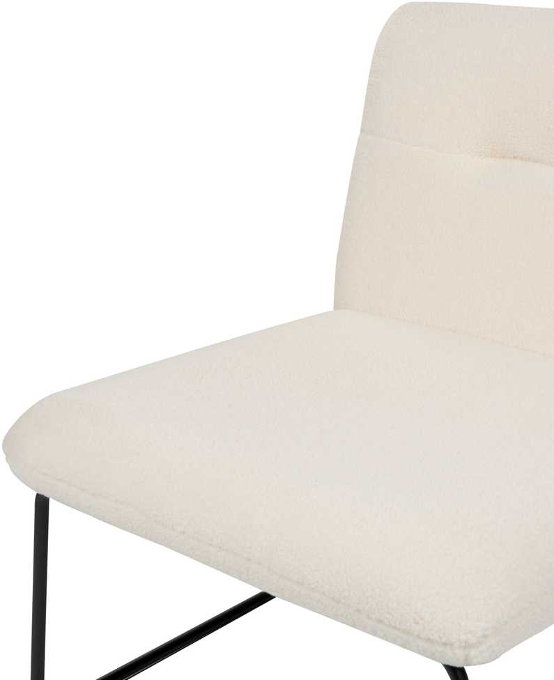 Fotelis Beliani Fotel COTULLA Boucle baltas