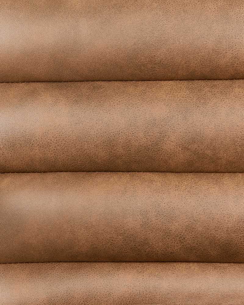 Fotelis Beliani Fotel LEKNES dirbtinė oda rudas