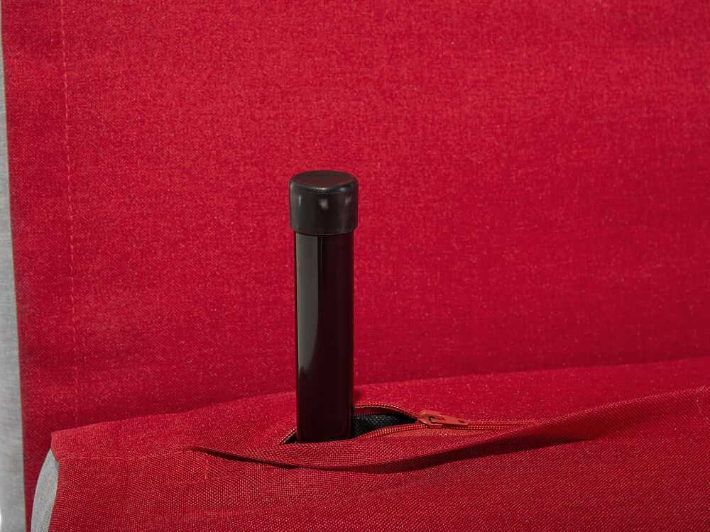 Beliani Viengulė išskleidžiama sofa FARRIS, raudona