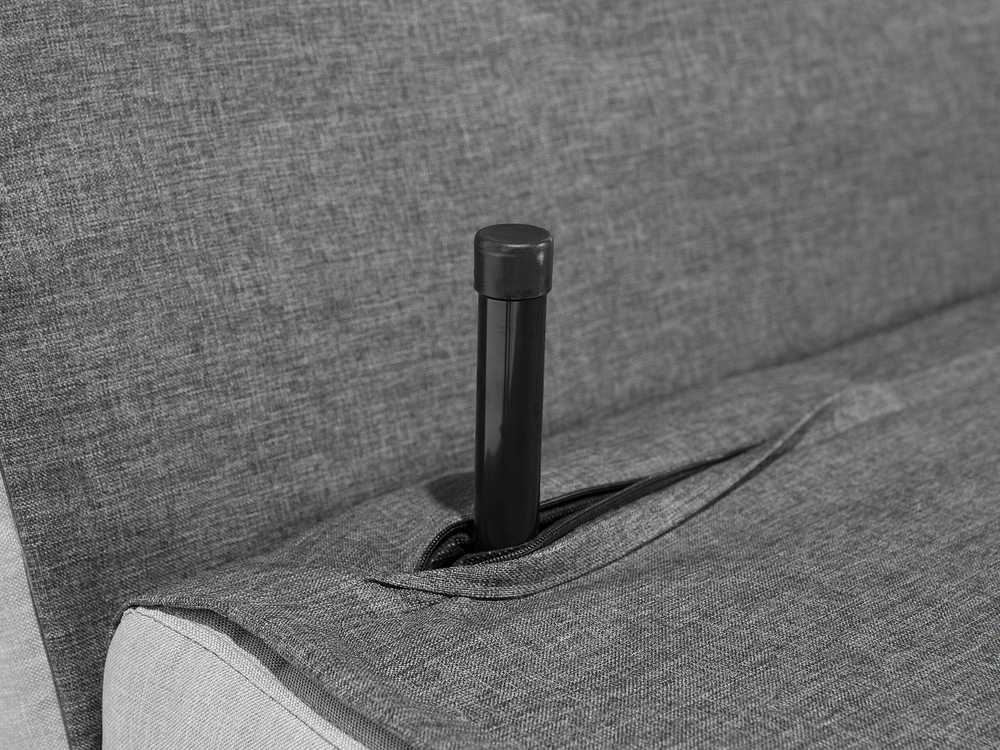 Beliani Viengulė išskleidžiama sofa FARRIS tamsiai pilka