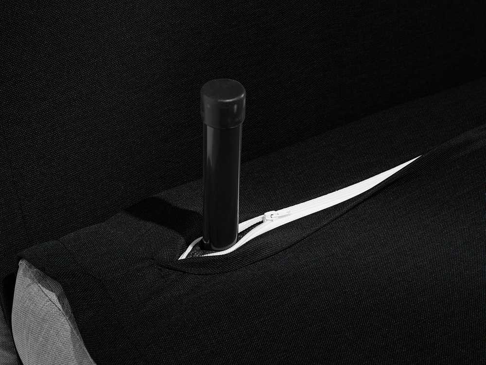 Beliani Vienvietė išskleidžiama sofa FARRIS juoda
