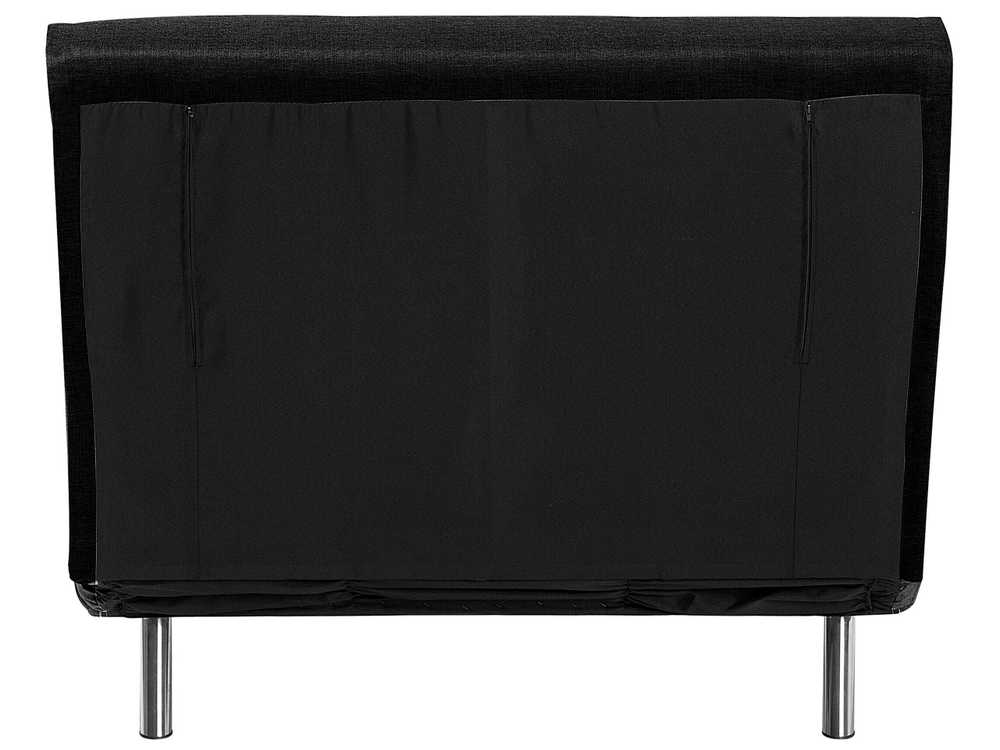 Beliani Vienvietė išskleidžiama sofa FARRIS juoda