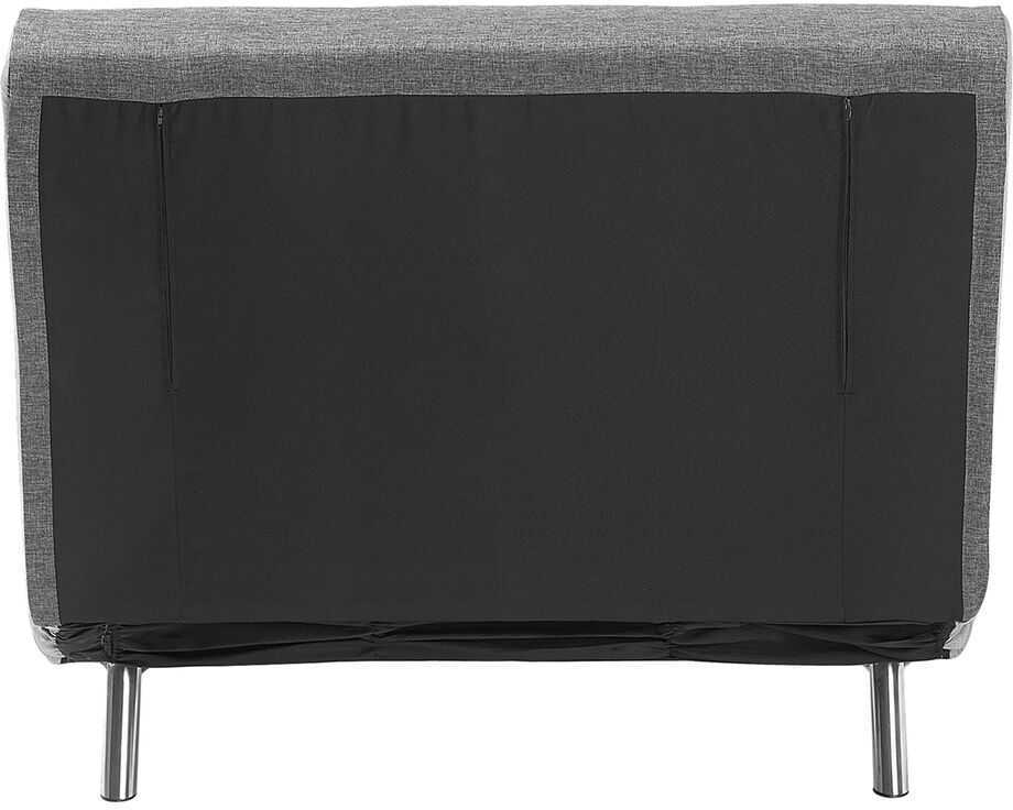 Beliani Viengulė išskleidžiama sofa FARRIS tamsiai pilka