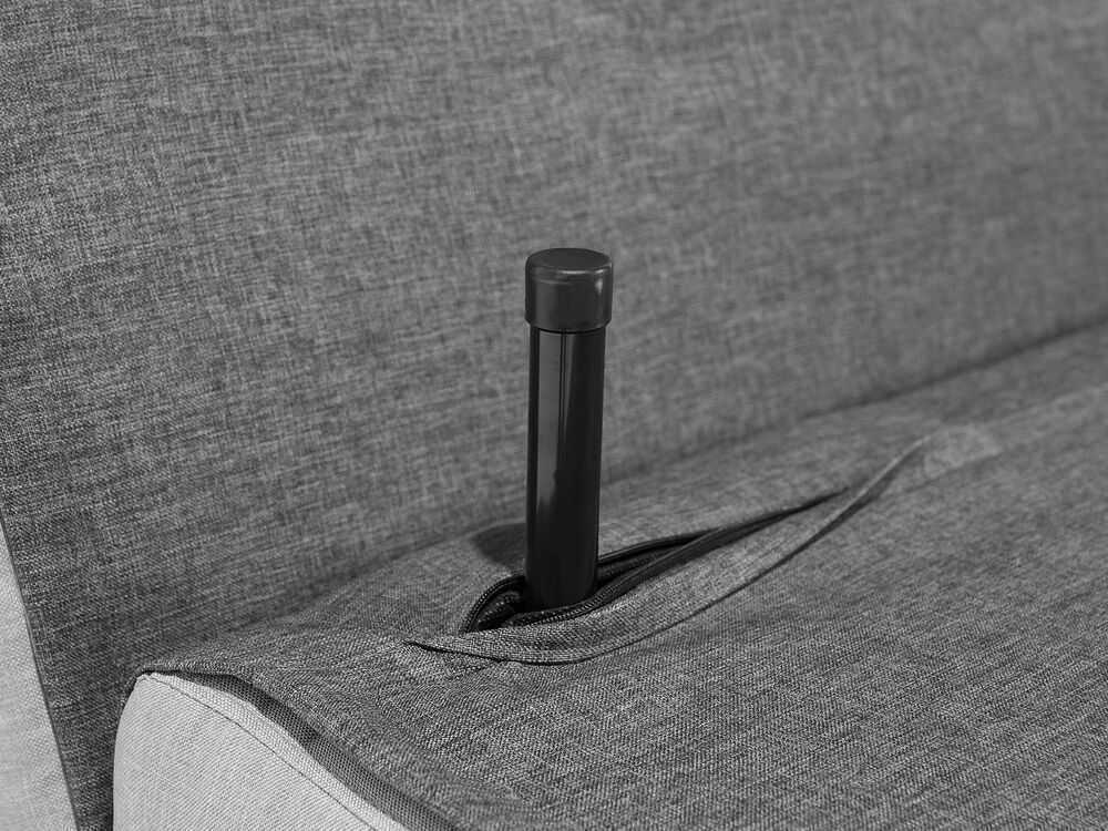 Beliani Viengulė išskleidžiama sofa FARRIS tamsiai pilka