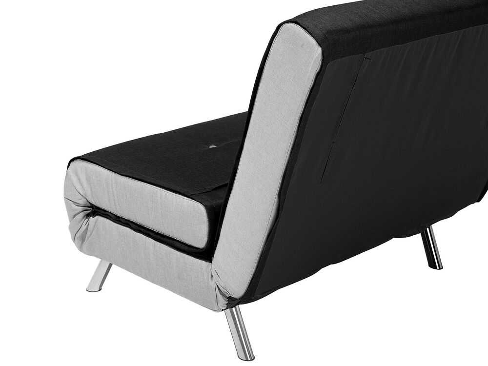 Beliani Vienvietė išskleidžiama sofa FARRIS juoda