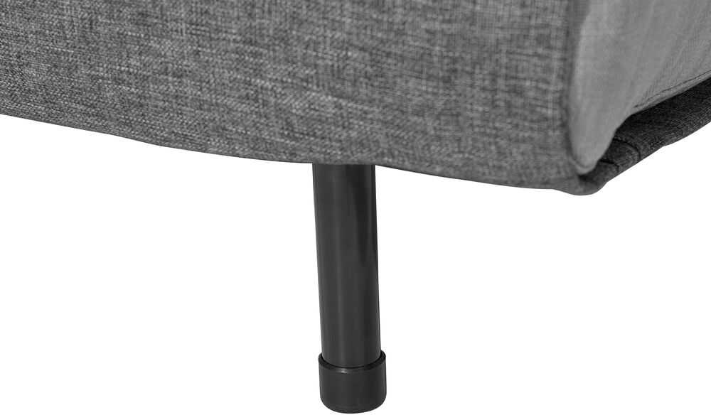 Beliani Viengulė išskleidžiama sofa FARRIS tamsiai pilka