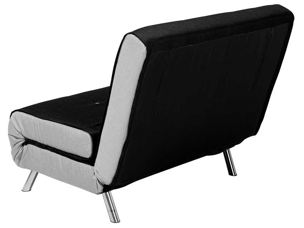 Beliani Vienvietė išskleidžiama sofa FARRIS juoda