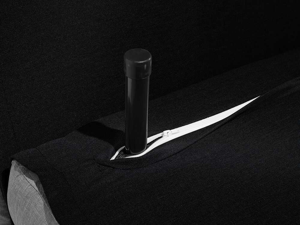 Beliani Vienvietė išskleidžiama sofa FARRIS juoda