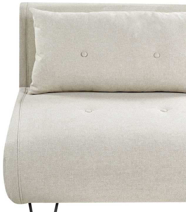 Beliani Vienvietė išskleidžiama sofa VESTFOLD, šviesiai smėlio spalvos