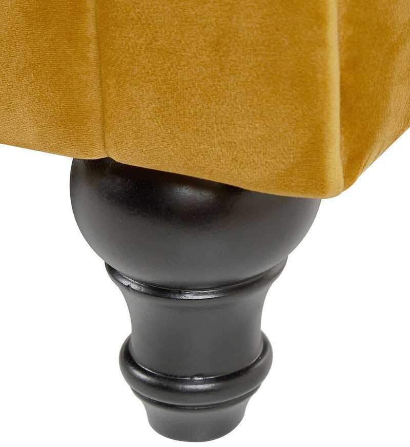Fotelis Beliani Fotel CHESTERFIELD aksominis auksinis