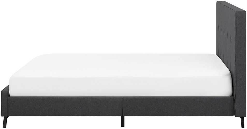 Beliani Lova AMBASSADOR 160 x 200 cm tamsiai pilka