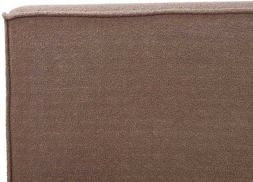 Beliani Bouclé lova LINARDS 180 x 200 cm, ruda