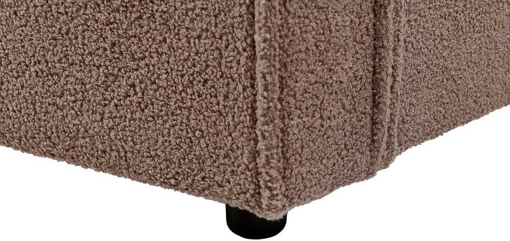 Beliani Bouclé lova LINARDS 180 x 200 cm, ruda