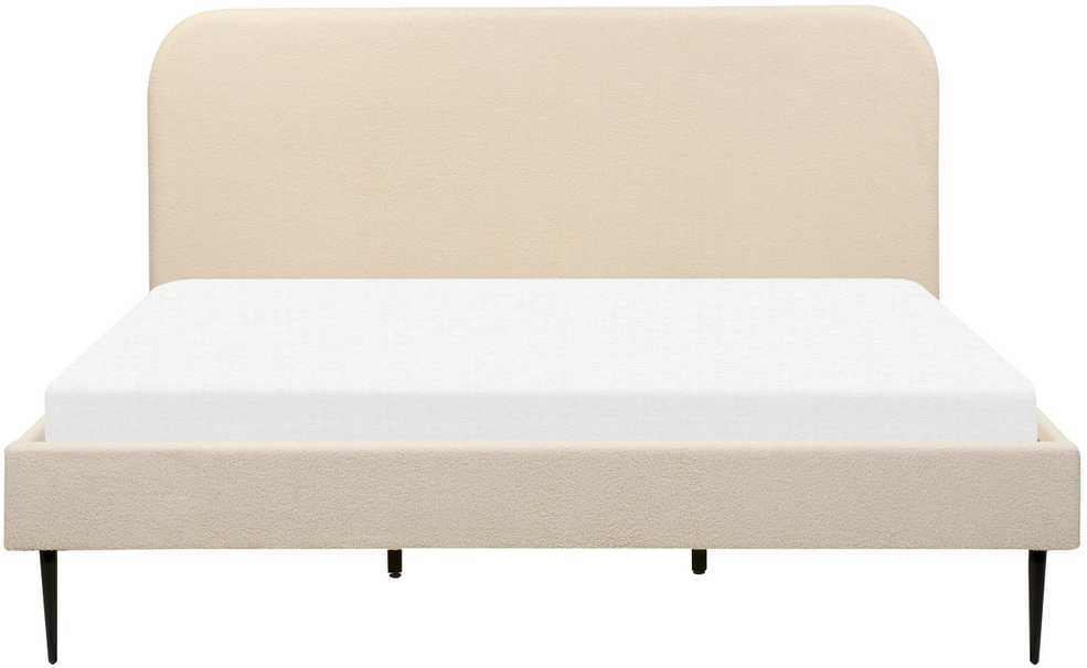 Beliani Lova Boucle FLAYAT 180 x 200 cm šviesi smėlio spalva