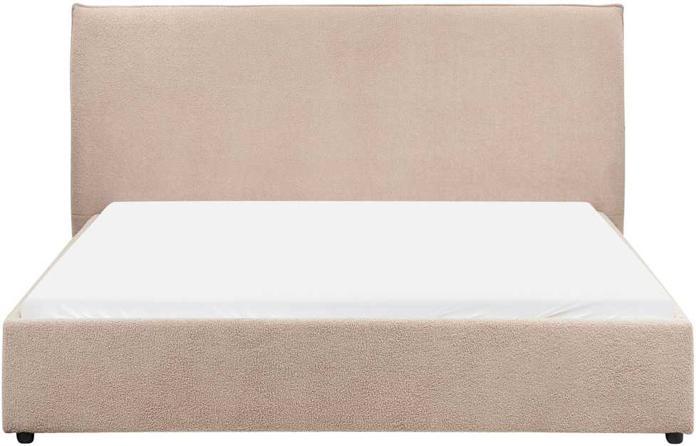 Beliani Lova Boucle LAVAUR 160 x 200 cm smėlio spalvos