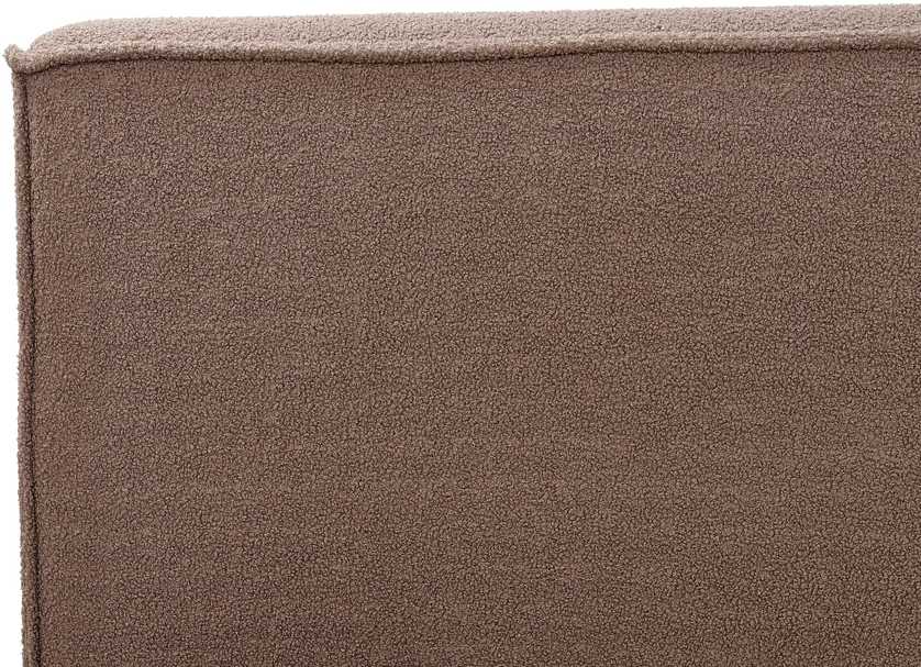 Beliani Bouclé lova LINARDS 180 x 200 cm, ruda
