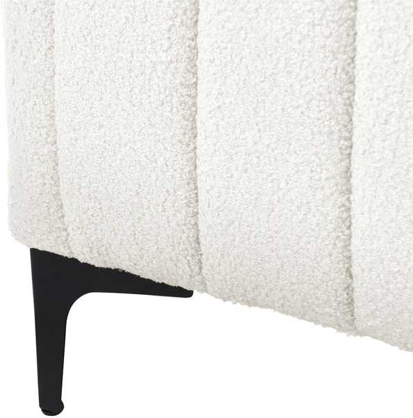 Beliani Lova Boucle LUNAN 140 x 200 cm, balta