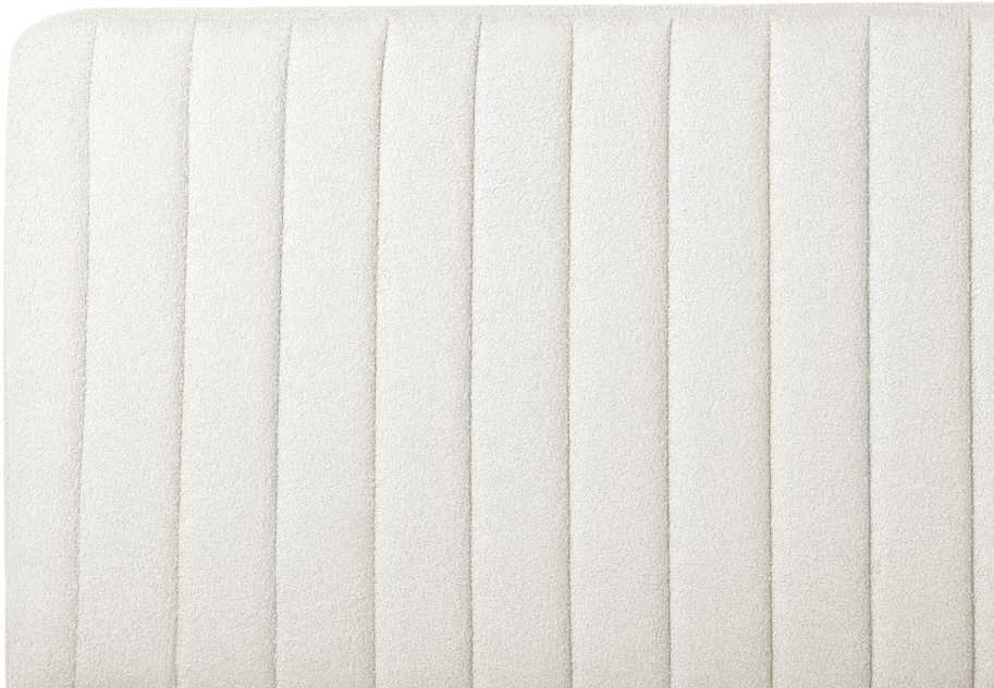 Beliani Lova Boucle LUNAN 140 x 200 cm, balta