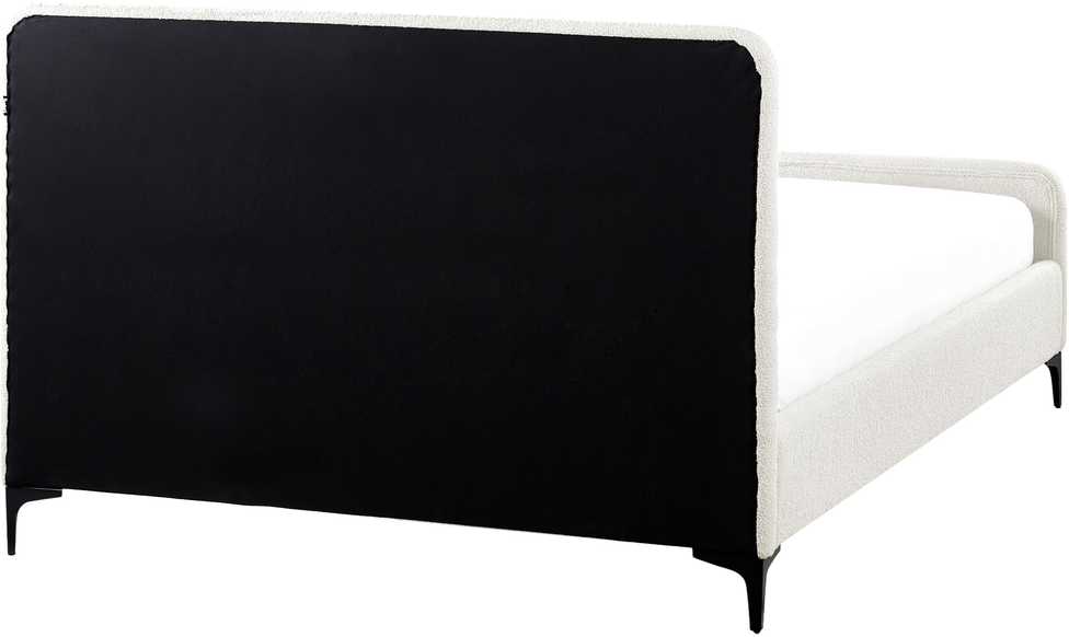 Beliani Lova Boucle LUNAN 140 x 200 cm, balta