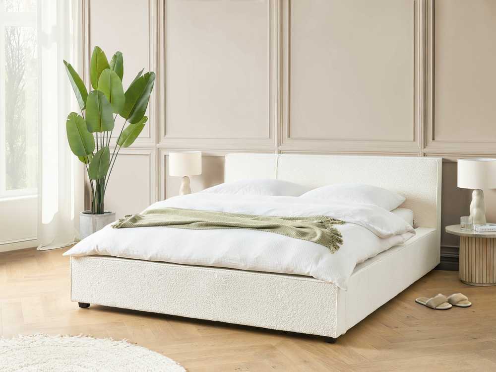 Beliani Lova Boucle MIRANDE 160 x 200 cm, balta